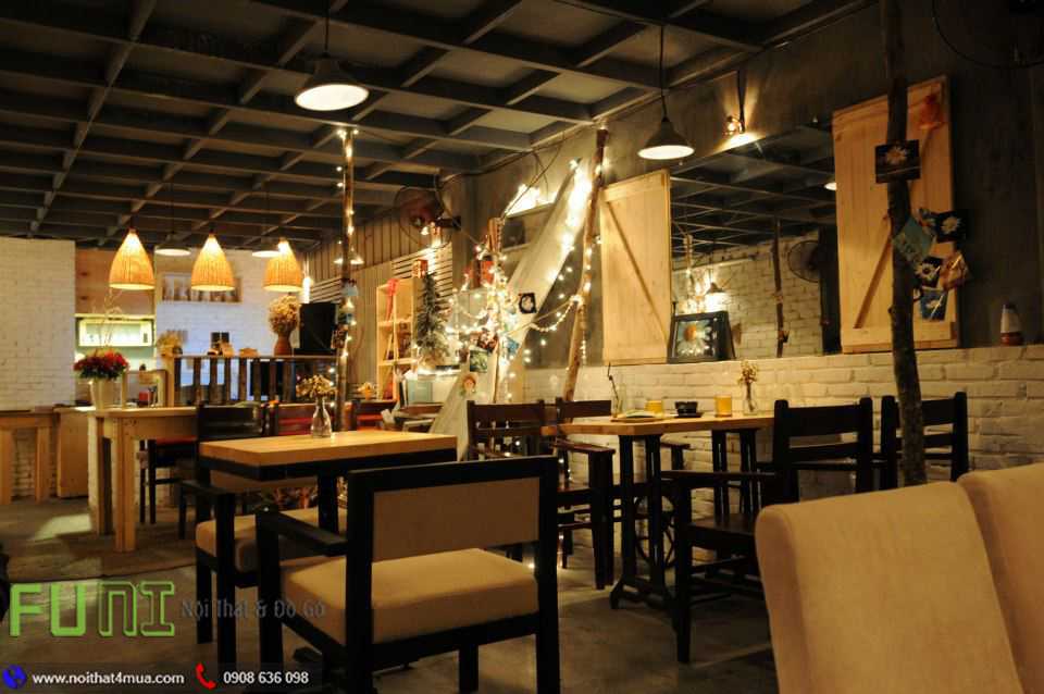 Quán cafe với nội thất đẹp Quán cafe với nội thất đẹp