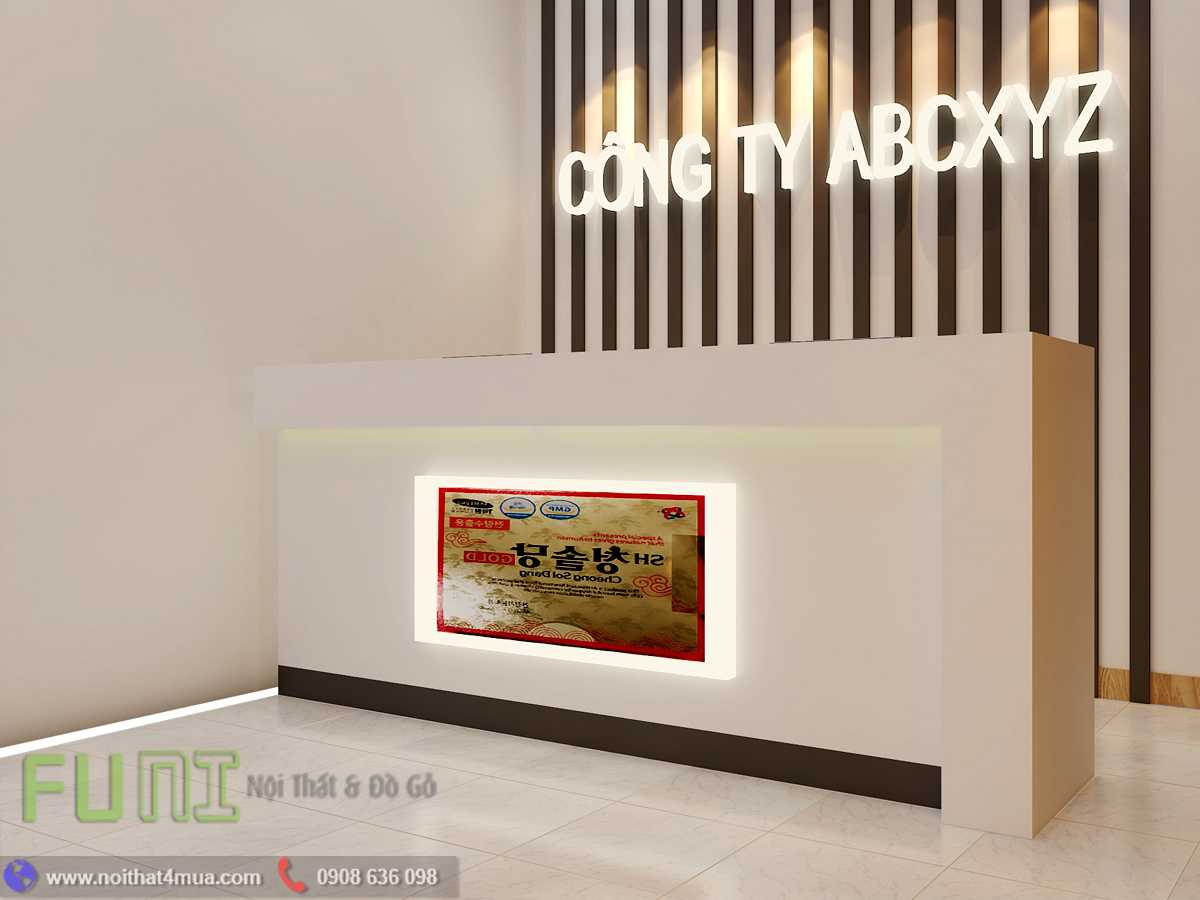 Quày lễ tân văn phòng đẹp Quày lễ tân văn phòng đẹp