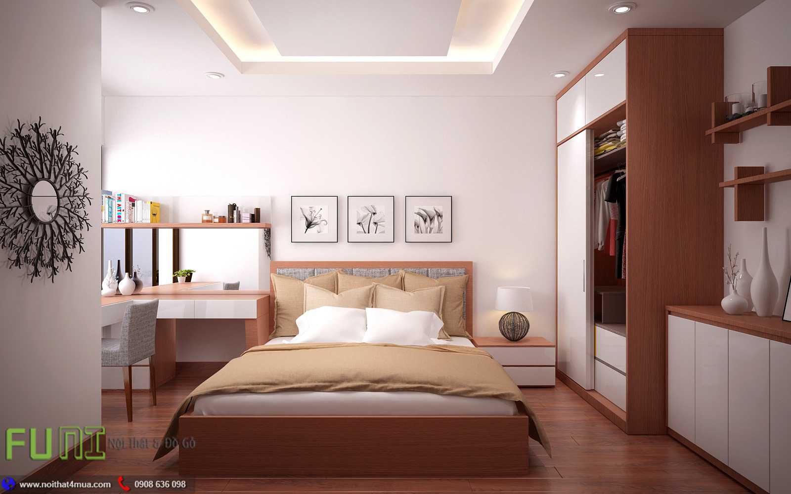 Thiết kế nội thất phòng ngủ nhà phố đẹp Thiết kế nội thất phòng ngủ nhà phố đẹp