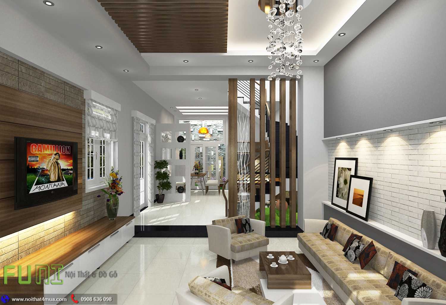 Trang trí nội thất nhà phố đẹp tại Funi Trang trí nội thất nhà phố đẹp tại Funi