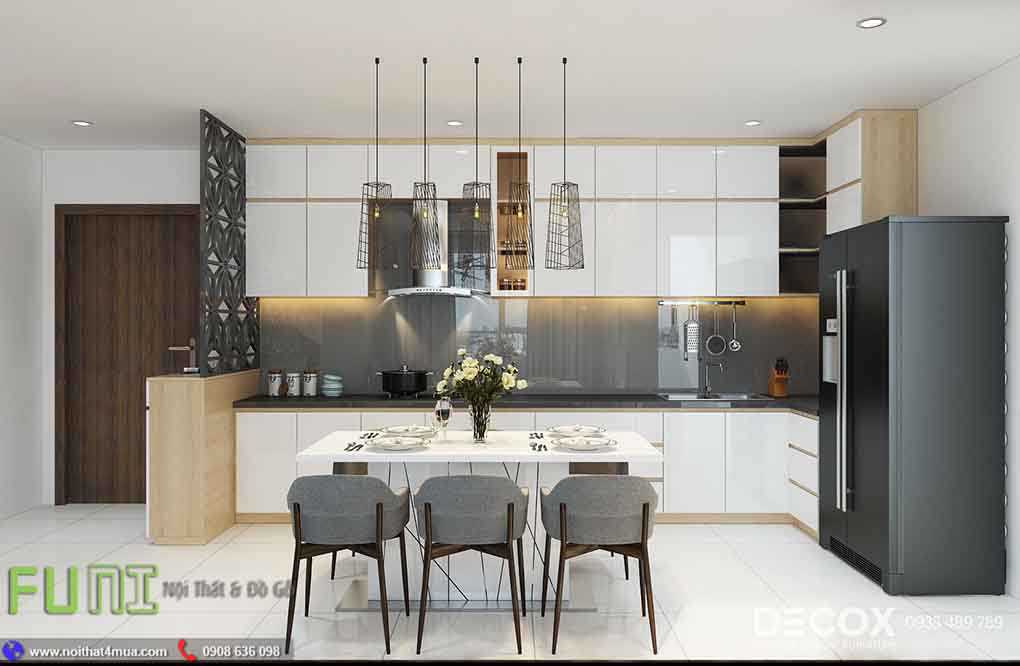 Mẫu nhà bếp đẹp cho căn hộ chung cư
