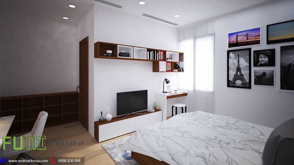 Mẫu phòng ngủ căn hộ 70m2 đẹp Mẫu phòng ngủ căn hộ 70m2 đẹp