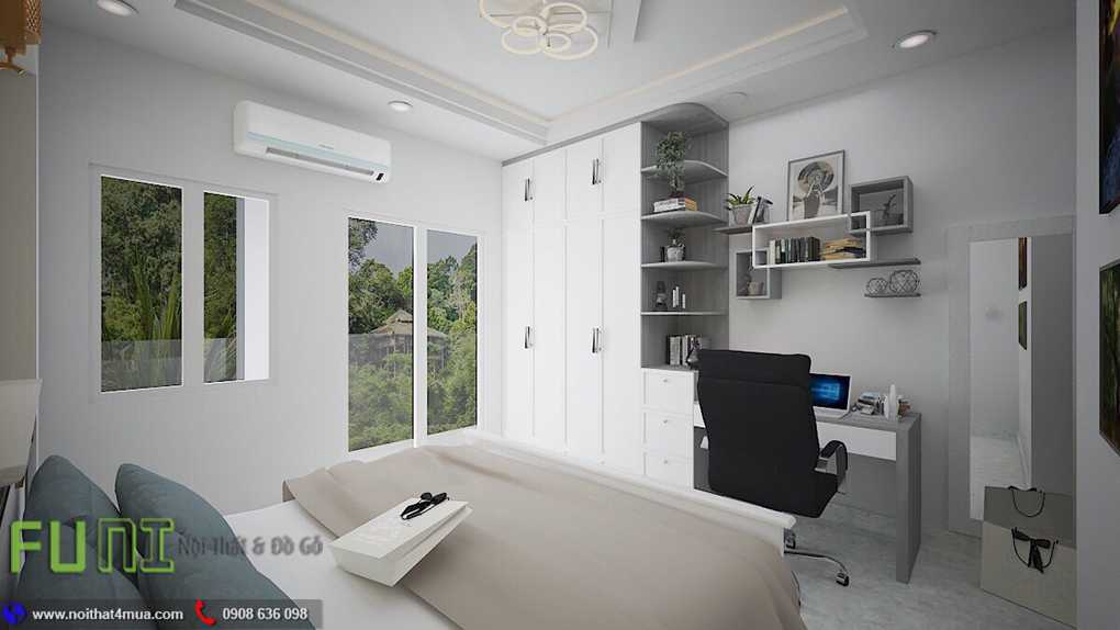 Mẫu phòng ngủ đơn giản đẹp chung cư 70m2 Mẫu phòng ngủ đơn giản đẹp chung cư 70m2