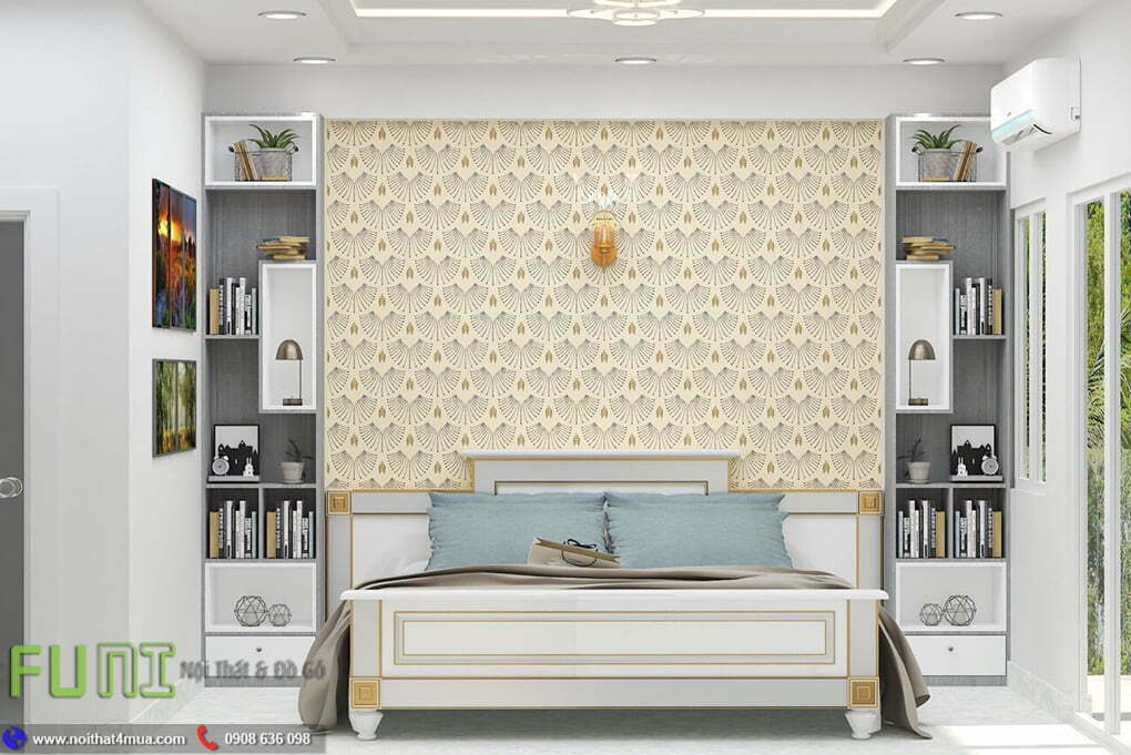 Mẫu thiết kế phòng ngủ đẹp căn hộ 70m2 Mẫu thiết kế phòng ngủ đẹp căn hộ 70m2