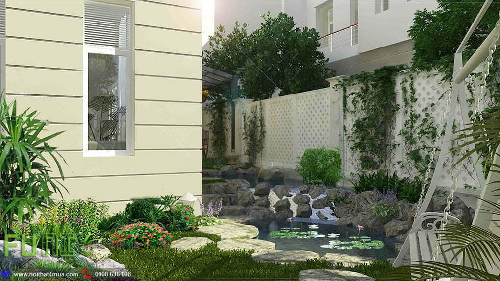 Mẫu thiết kế sân vườn văn phòng đẹp Mẫu thiết kế sân vườn văn phòng đẹp