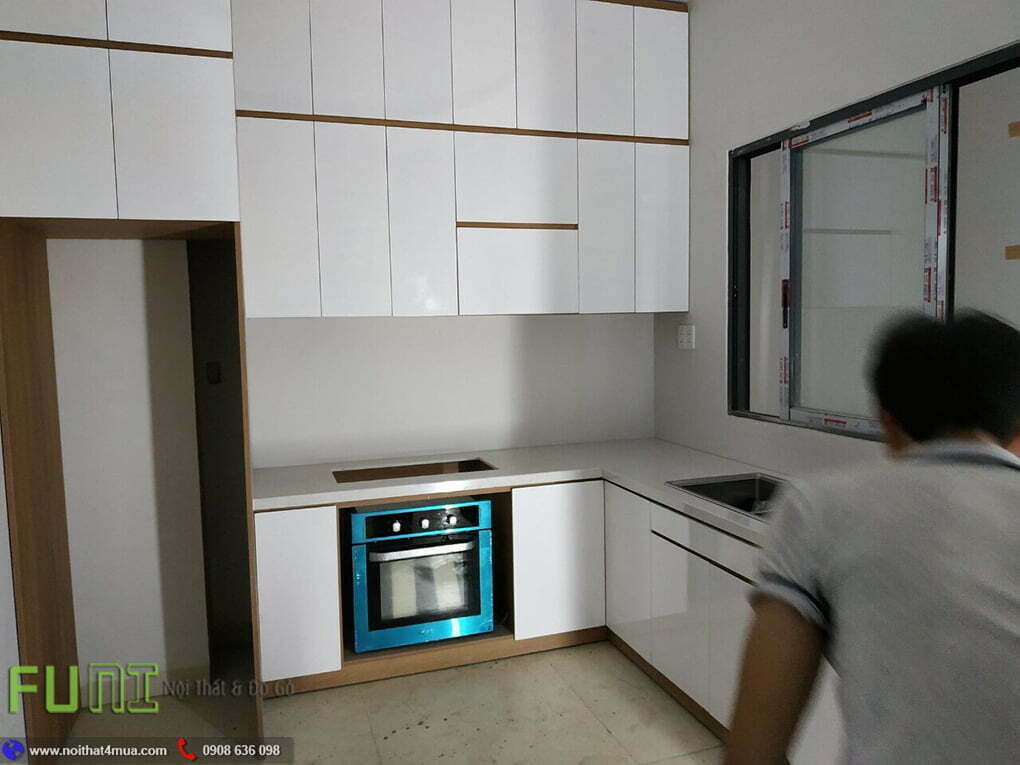Thi công phòng bếp căn hộ 70m2 Thi công phòng bếp căn hộ 70m2