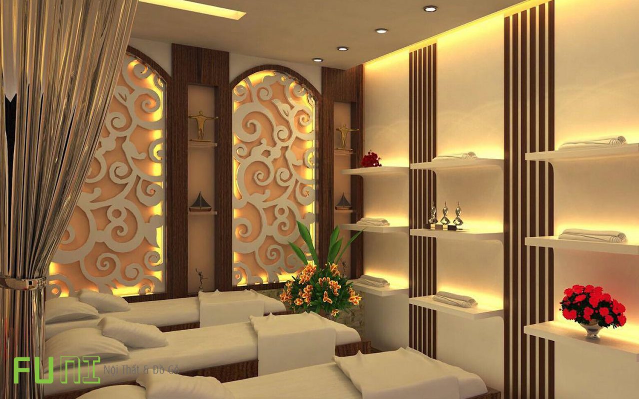 Mẫu thiết kế spa màu sắc tân cố điển tinh tế Mẫu thiết kế spa màu sắc tân cố điển tinh tế