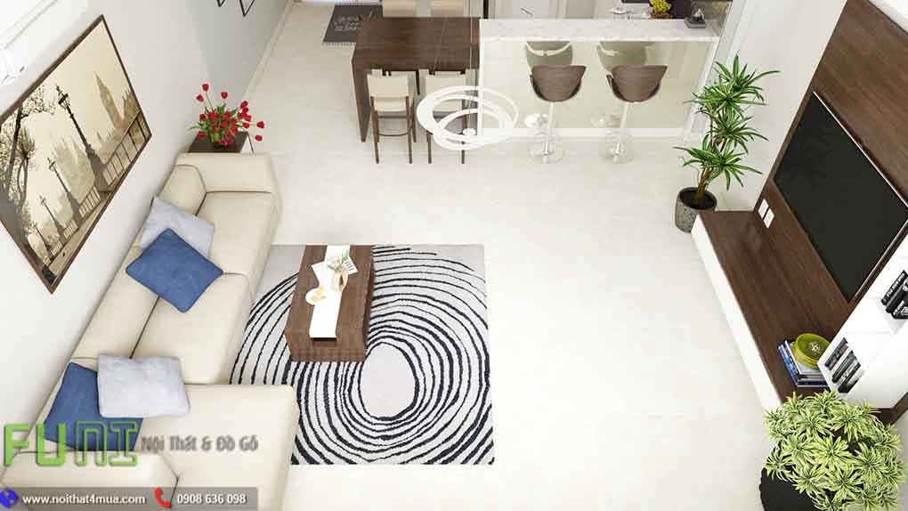 Mẫu phòng khách nội thất chung cư 70m2 Mẫu phòng khách nội thất chung cư 70m2