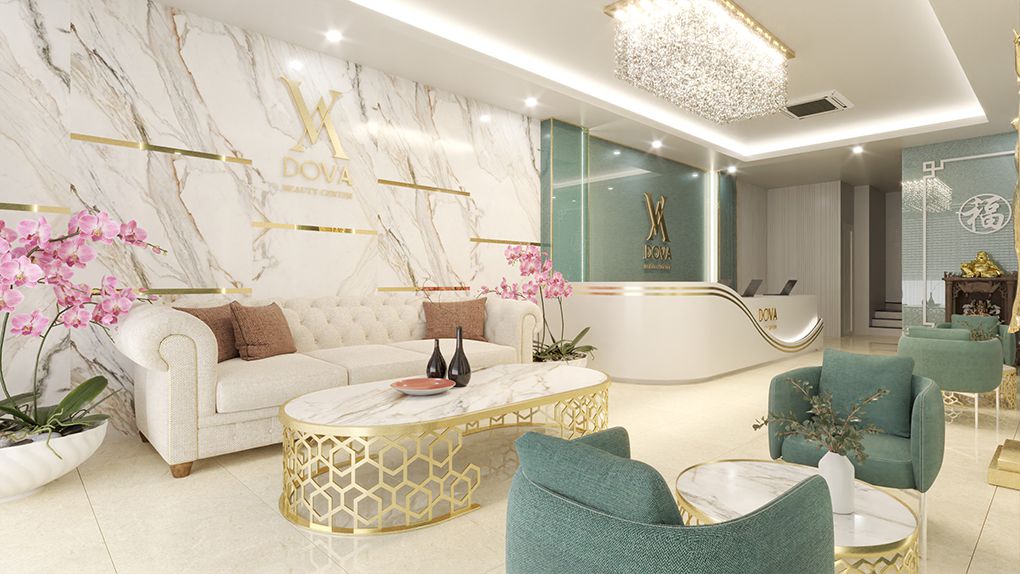 10+ Mẫu thiết kế nội thất thẩm mỹ viện đẹp, cao cấp 7 Thiết kế thẩm mỹ viện tân cổ điện cao cấp