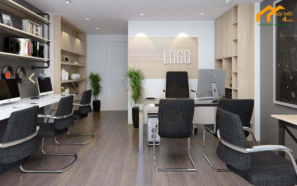 Thiết kế văn phòng bằng ánh sáng trẻ trung