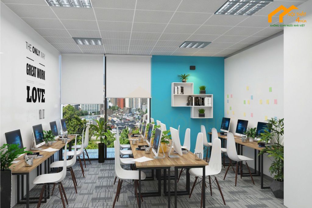 Trang trí văn phòng làm việc 50m2 đơn giản đẹp