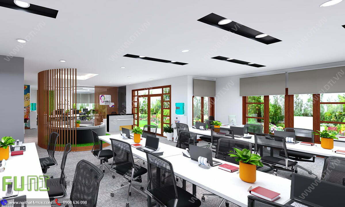 Mẫu văn phòng đẹp không cần phải chỉnh