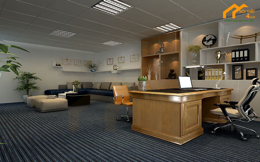 Mẫu phòng giám đốc thoáng mát hiện đại