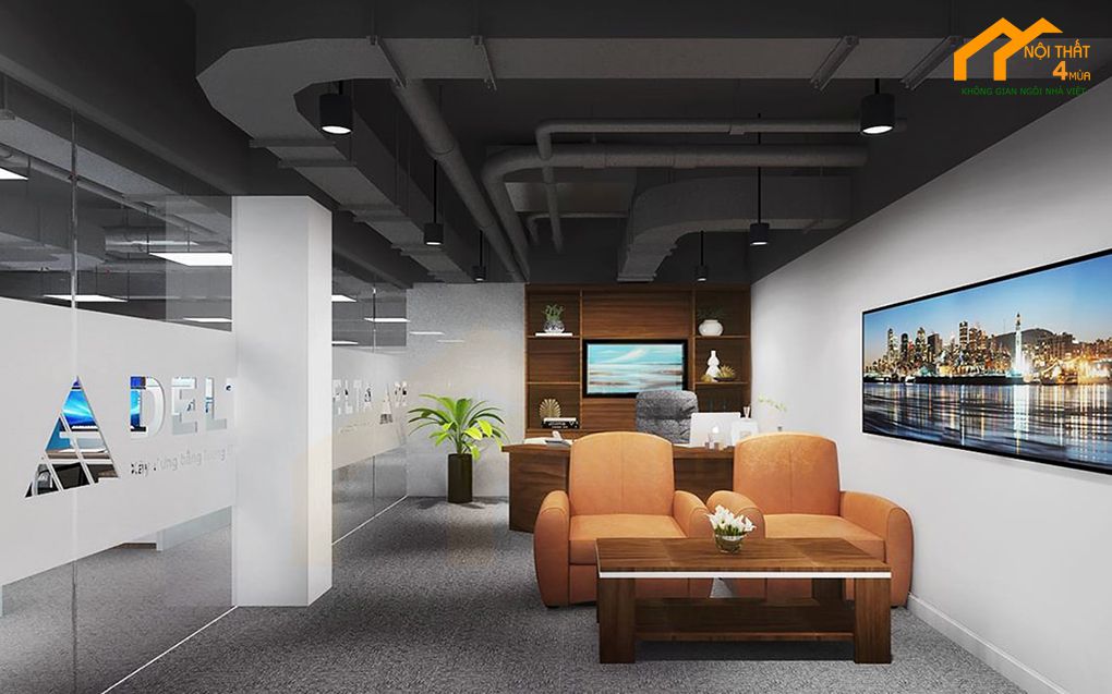 Mẫu phòng giám đốc thiết kế sang trọng đẳng cấp