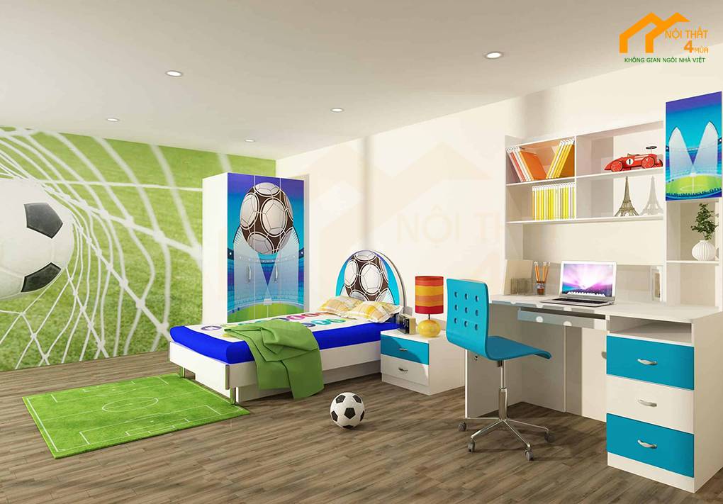 20+ Mẫu thiết kế phòng ngủ cho con trai lớn đẹp đa phong cách và độ tuổi 5 Phòng ngủ bé trai thể thao