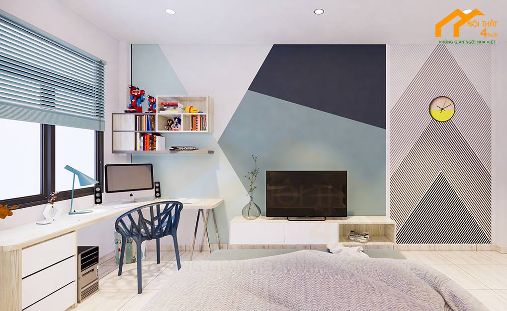 20+ Mẫu thiết kế phòng ngủ cho con trai lớn đẹp đa phong cách và độ tuổi 19 Mẫu phòng ngủ con trai hiện đại