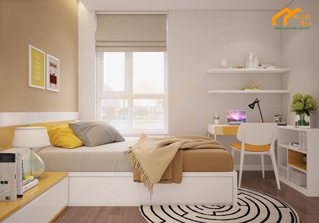 20+ Mẫu thiết kế phòng ngủ cho con trai lớn đẹp đa phong cách và độ tuổi 14 Mẫu phòng ngủ con trai lớn có bàn học tập