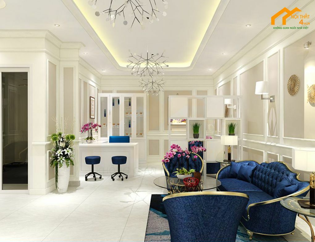 Mẫu thiết kế nội thất spa tân cổ điển