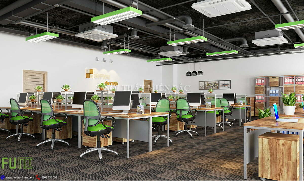 Thiết kế nội thất văn phòng kiểu đối xứng đẹp Thiết kế nội thất văn phòng kiểu đối xứng đẹp