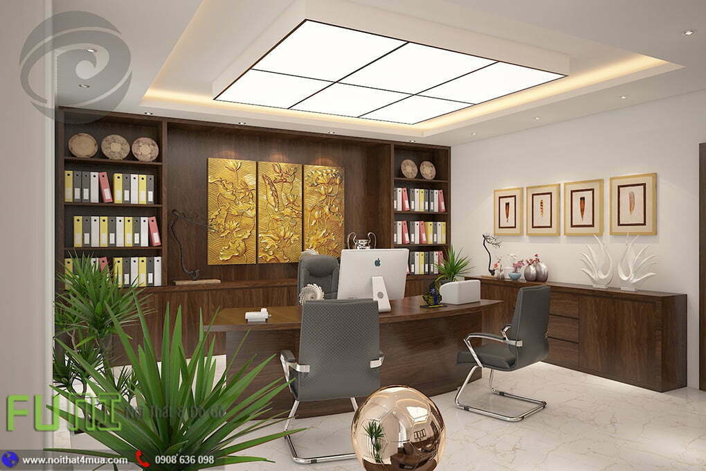 Thiết kế văn phòng giám đốc có cây xanh đẹp Thiết kế văn phòng giám đốc có cây xanh đẹp