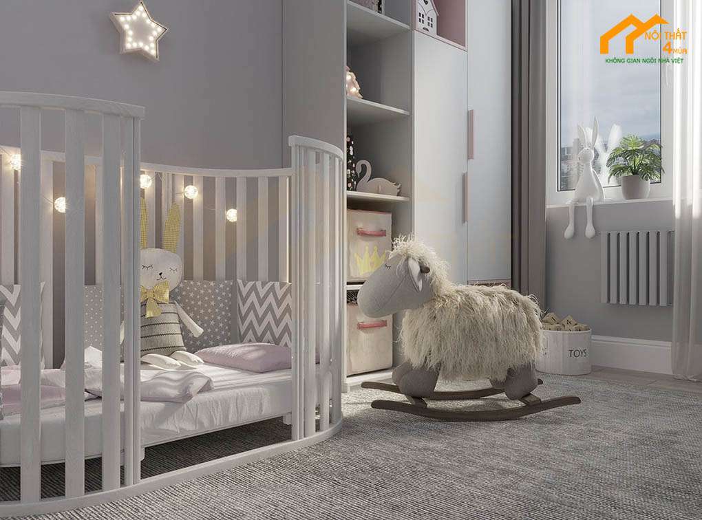 20+ Mẫu thiết kế phòng ngủ cho trẻ sơ sinh đẹp ngộ nghĩnh và đáng yêu 2 Phong cách trang trí phòng ngủ sơ sinh