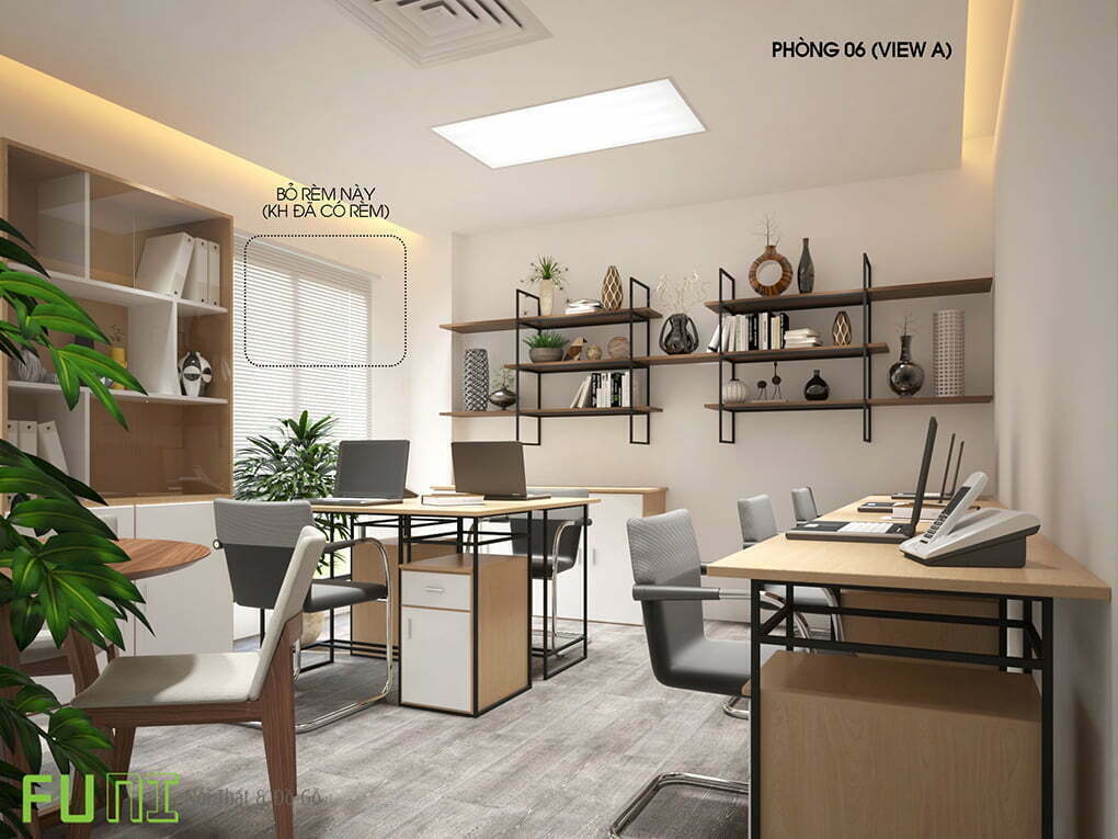 Bố trí văn phòng làm việc nhỏ gọn thẩm mỹ cao Bố trí văn phòng làm việc nhỏ gọn thẩm mỹ cao