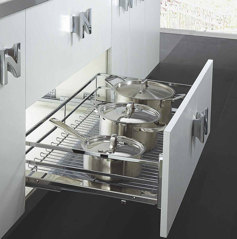 Trọn bộ phụ kiện tủ bếp Cariny cao cấp chính hãng giá tốt 7 Giá để xoong nồi