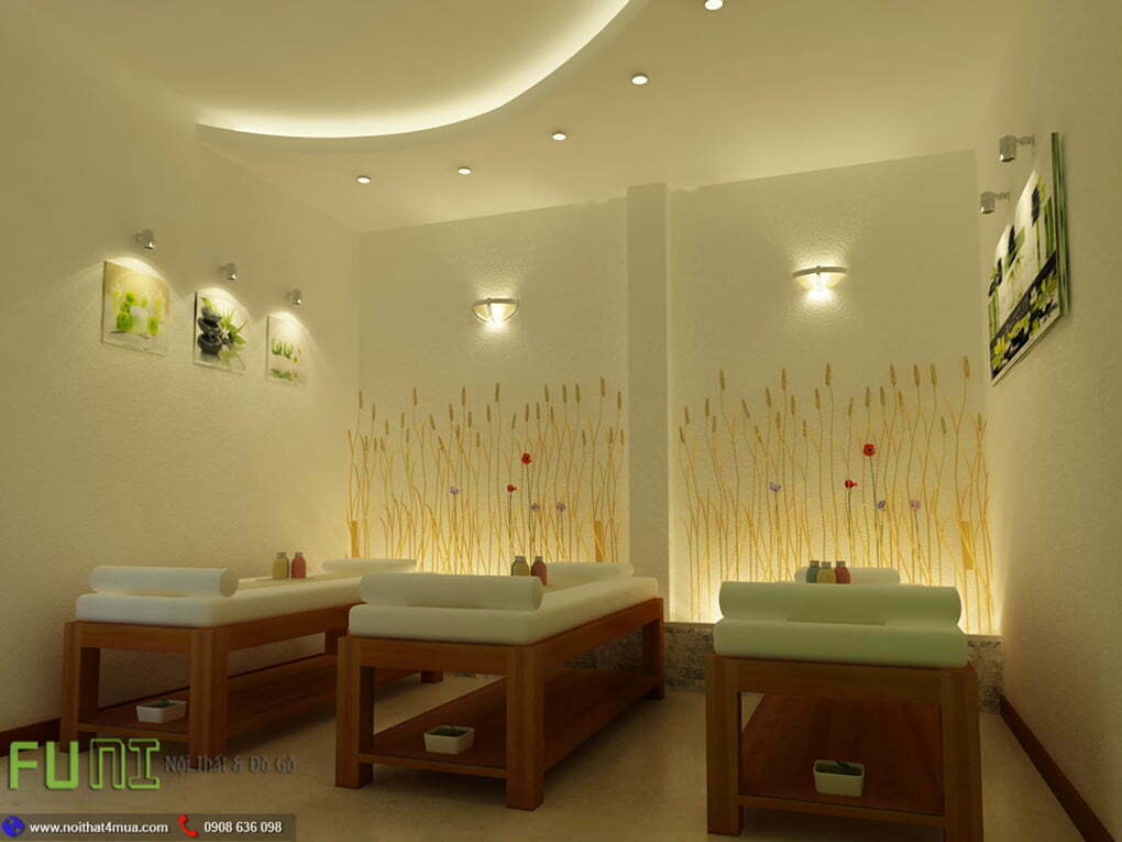 Giường massage làm bằng gỗ tự nhiên đẹp Giường massage làm bằng gỗ tự nhiên đẹp