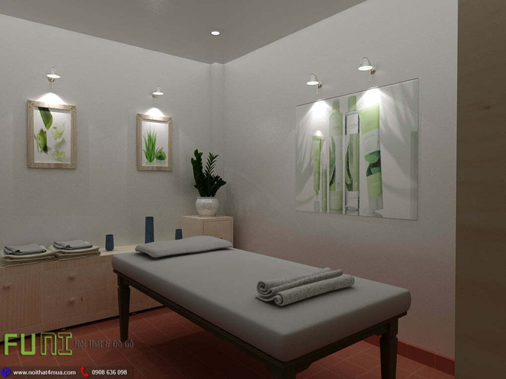 Mẫu giường spa chuyên dụng đơn giản đẹp