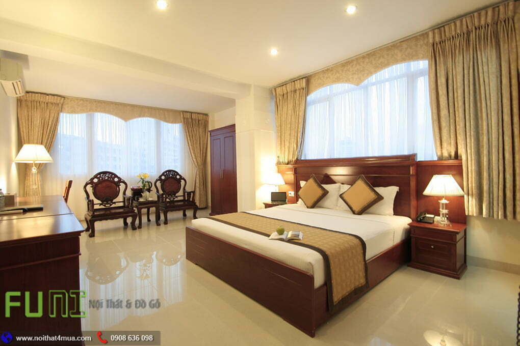 Mẫu phòng ngủ khách sạn cao cấp sang trọng Mẫu phòng ngủ khách sạn cao cấp sang trọng