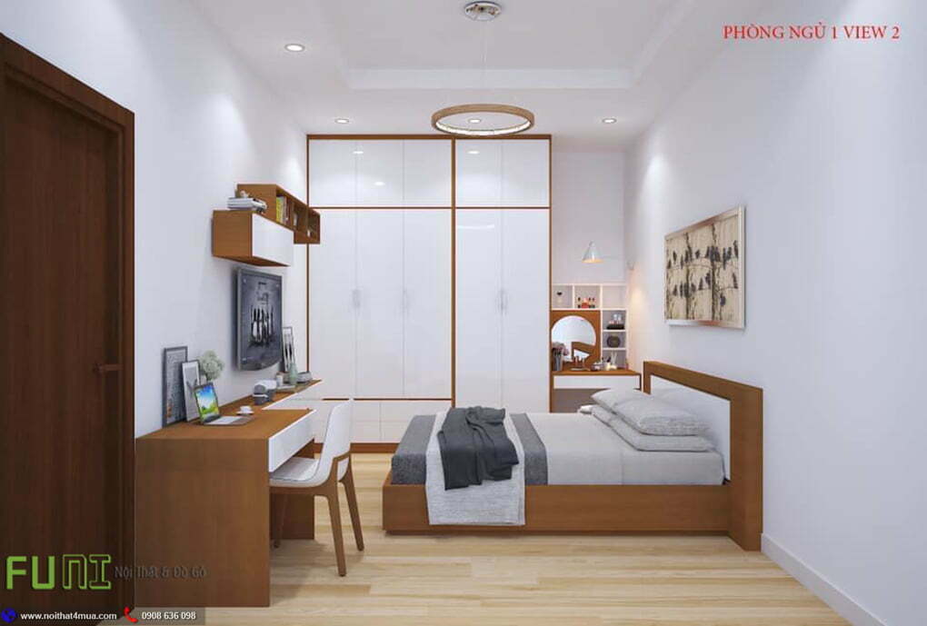 Mẫu thiết kế phòng ngủ 1 biệt thự view 2 Mẫu thiết kế phòng ngủ 1 biệt thự view 2