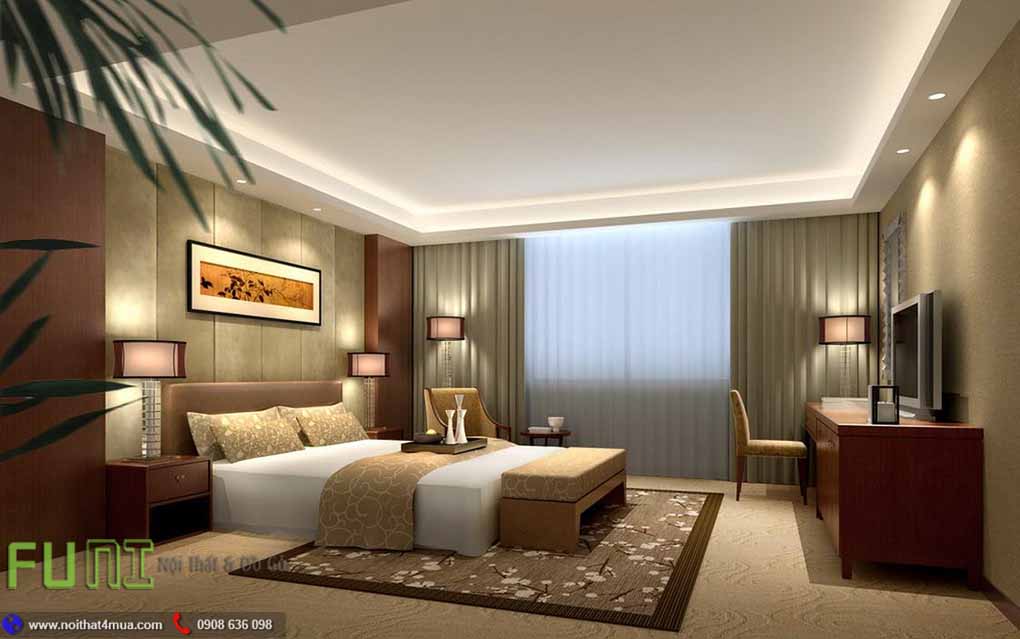Thiết kế thi công phòng ngủ khách sạn đẹp