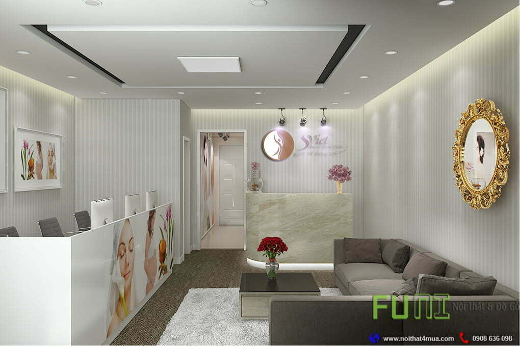 Thiết kế và thi công trọn gói spa phòng lễ tân Thiết kế và thi công trọn gói spa phòng lễ tân