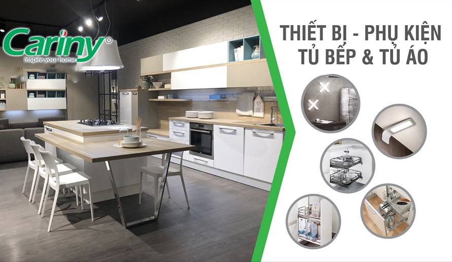 Trọn bộ phụ kiện tủ bếp Cariny cao cấp chính hãng giá tốt 1 Phụ kiện tủ bếp cao cấp cariny cho nhà bếp hiện đại