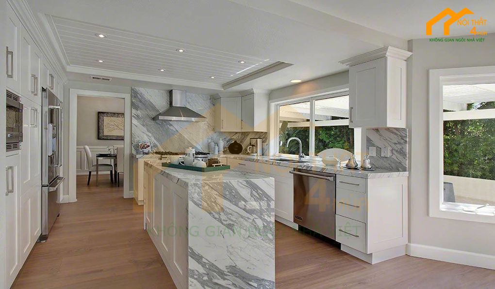 Đá cẩm thạch ốp bàn bếp Marble
