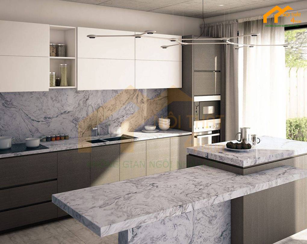 Đá nhân tạo Dekton ốp bếp