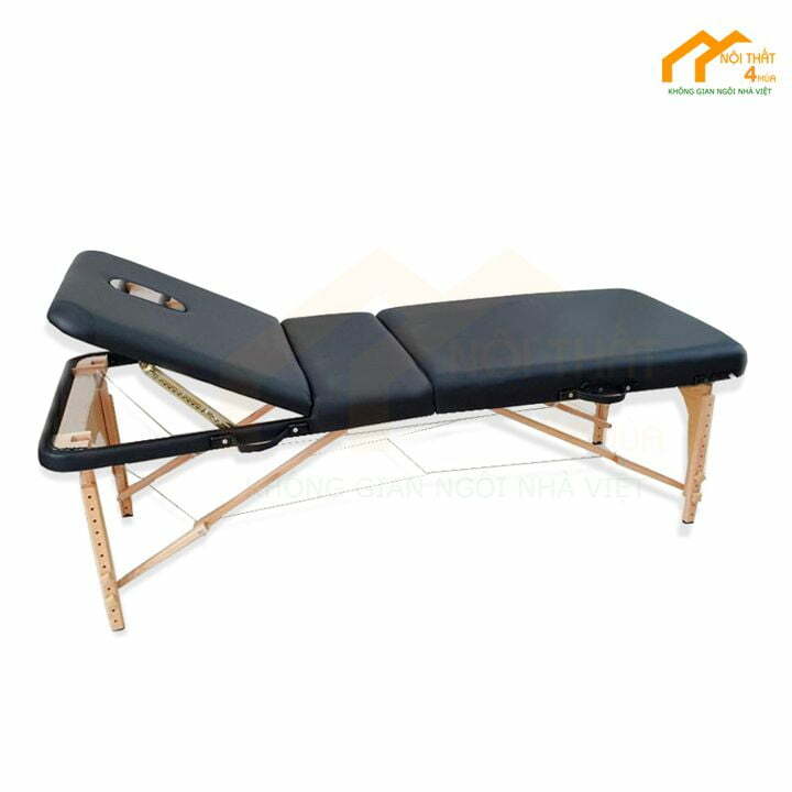 Mẫu giường spa vali chân gỗ gấp gọn đẹp Mẫu giường spa vali chân gỗ gấp gọn đẹp