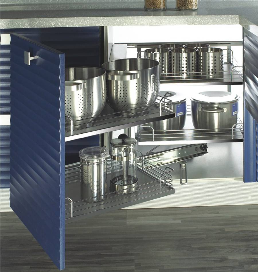 Trọn bộ phụ kiện tủ bếp Cariny cao cấp chính hãng giá tốt 9 Kệ góc liên hoàn