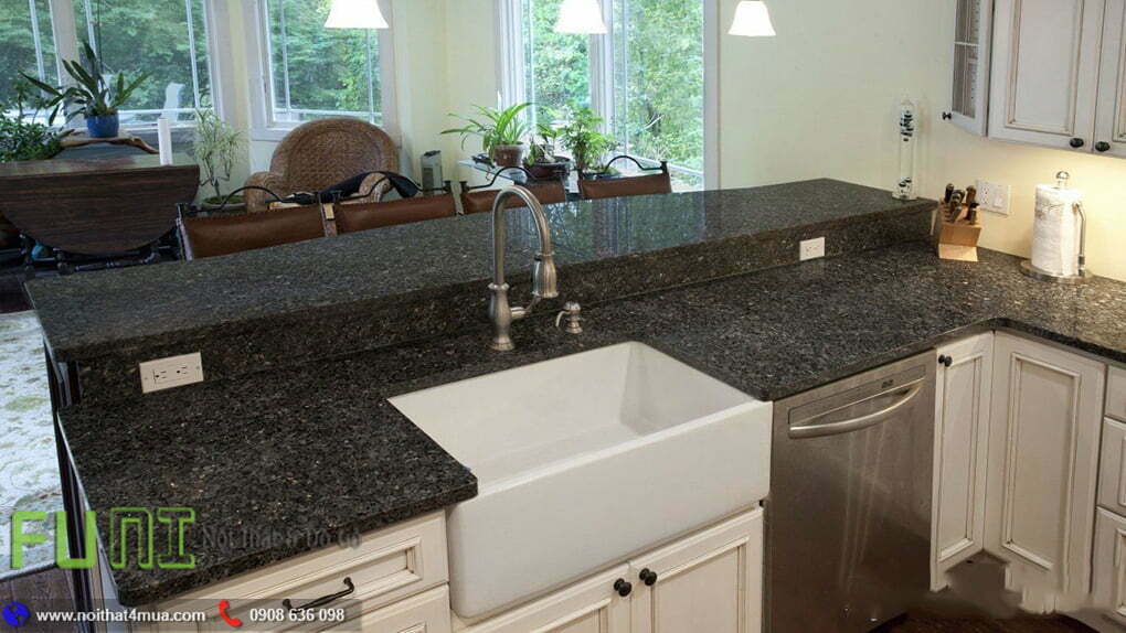 Mẫu bếp đá granite hoa cương đẹp Mẫu bếp đá granite hoa cương đẹp