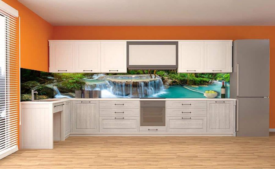 30+ Mẫu kính ốp bếp 3D, kính màu ốp bếp đẹp đa màu sắc 55 Mẫu kính ốp bếp 3D đẹp