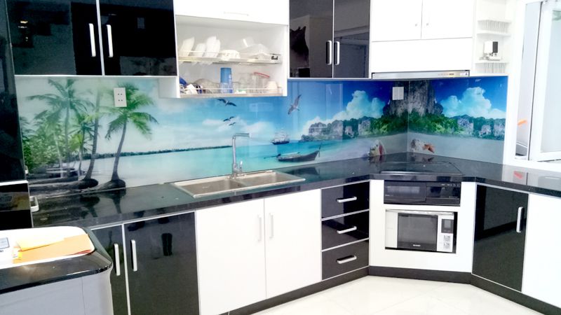 30+ Mẫu kính ốp bếp 3D, kính màu ốp bếp đẹp đa màu sắc 65 Mẫu kính ốp bếp 3D đẹp