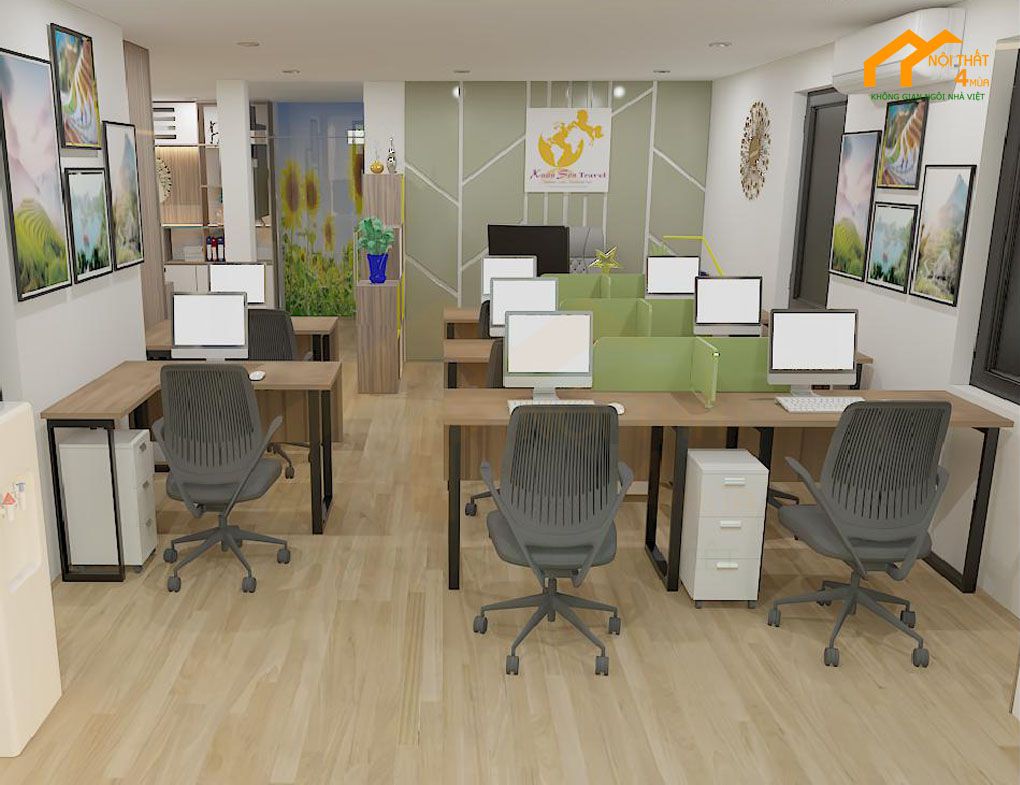 Trang trí văn phòng 30m2 đẹp