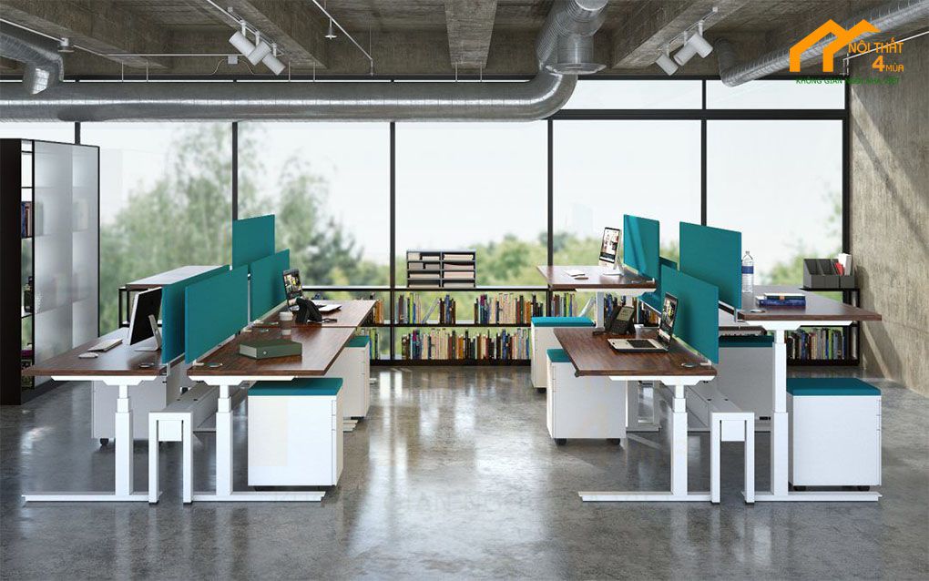 Mẫu văn phòng 30m2 không gian mở