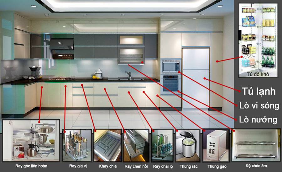 Trọn bộ phụ kiện tủ bếp Cariny cao cấp chính hãng giá tốt 19 Phụ kiện tủ bếp Cariny cao cấp