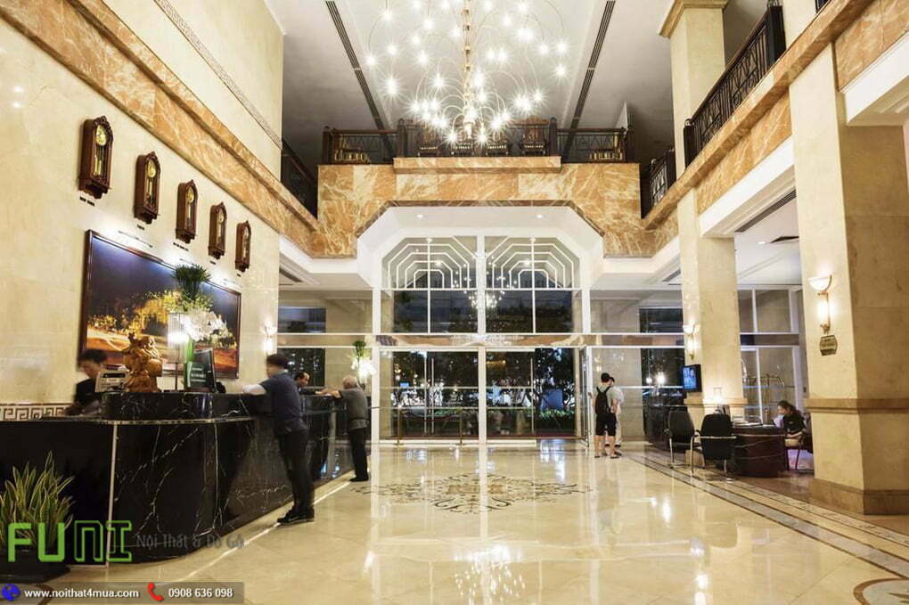 Thi công thiết kế nội thất đại sảnh khách sạn 5 sao Thi công thiết kế nội thất đại sảnh khách sạn 5 sao