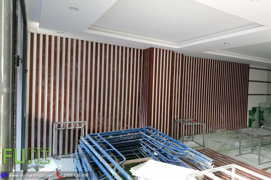 Thi công vách lam đại sảnh spa đẹp Thi công vách lam đại sảnh spa đẹp