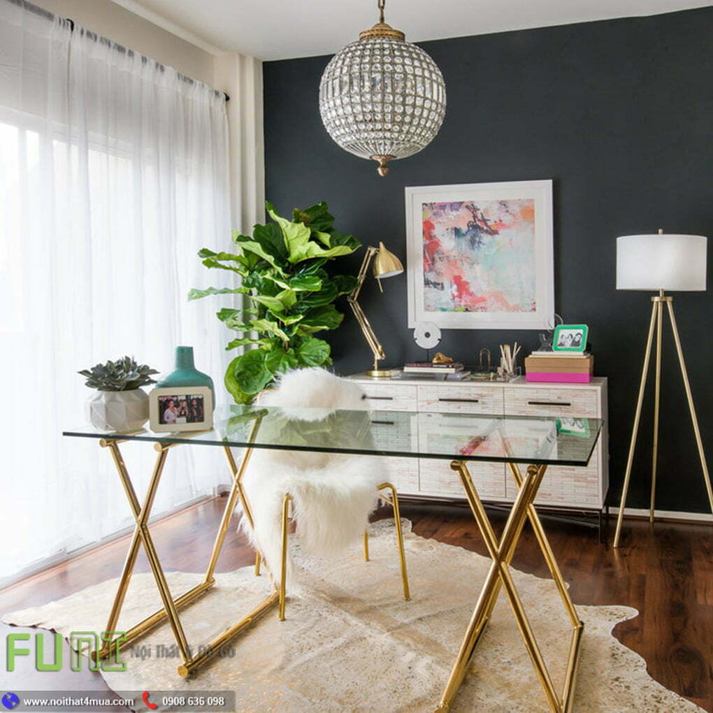 Thiết kế văn phòng làm việc tại nhà nhỏ xinh Thiết kế văn phòng làm việc tại nhà nhỏ xinh