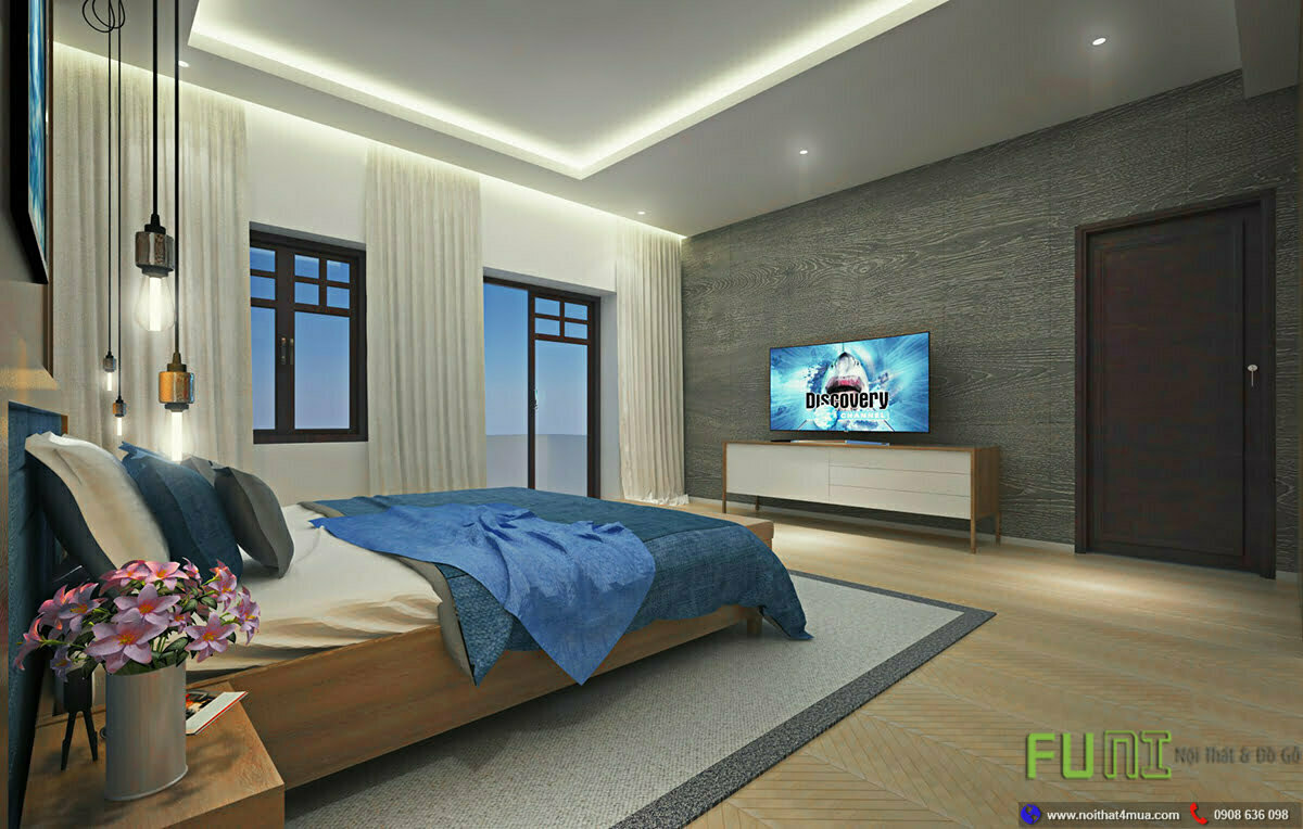 Thiết kế nội thất phòng ngủ khách sạn 4 sao đẹp tiện nghi Thiết kế nội thất phòng ngủ khách sạn 4 sao đẹp tiện nghi