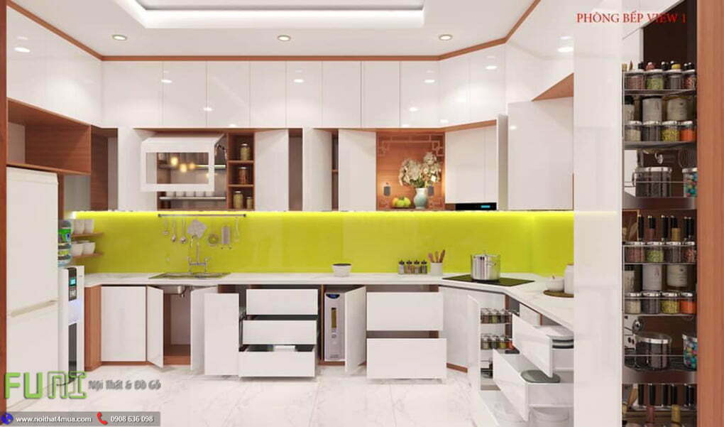 Thiết kế phòng bếp biệt thứ view 1 Thiết kế phòng bếp biệt thứ view 1