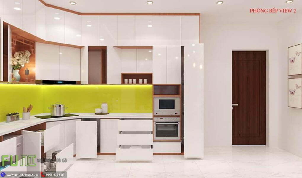 Thiết kế phòng bếp biệt thứ view 2 Thiết kế phòng bếp biệt thứ view 2